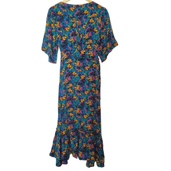 Silk & Salt Journey Flower Maxi Wrap Dress Size XL - Picture 6 of 16